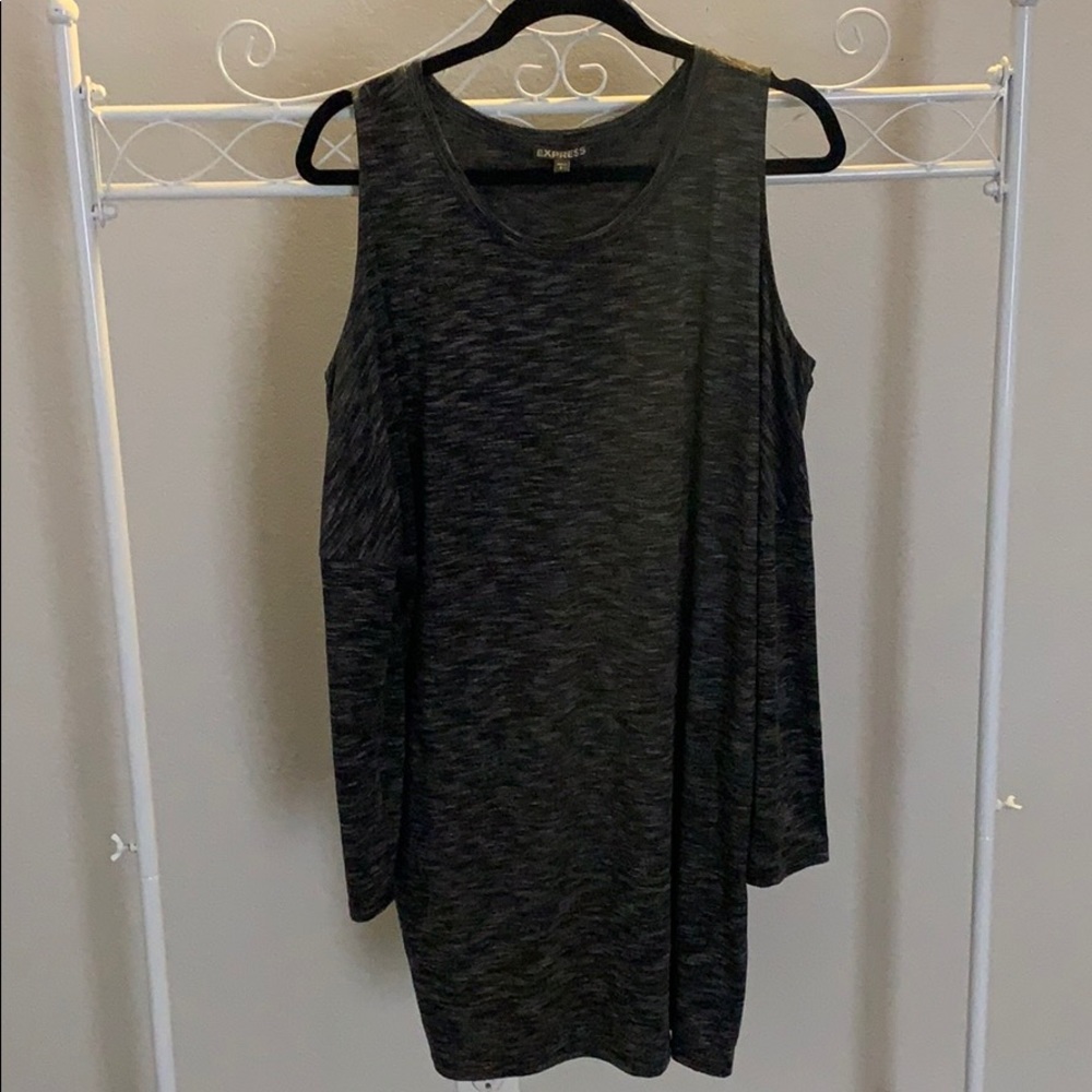 Express Long Tunic Cold Shoulder - image 1